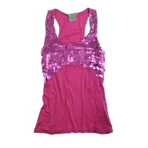 Lyla Womens Vintage Wash Leeveless Tank Top, Purple, NWT